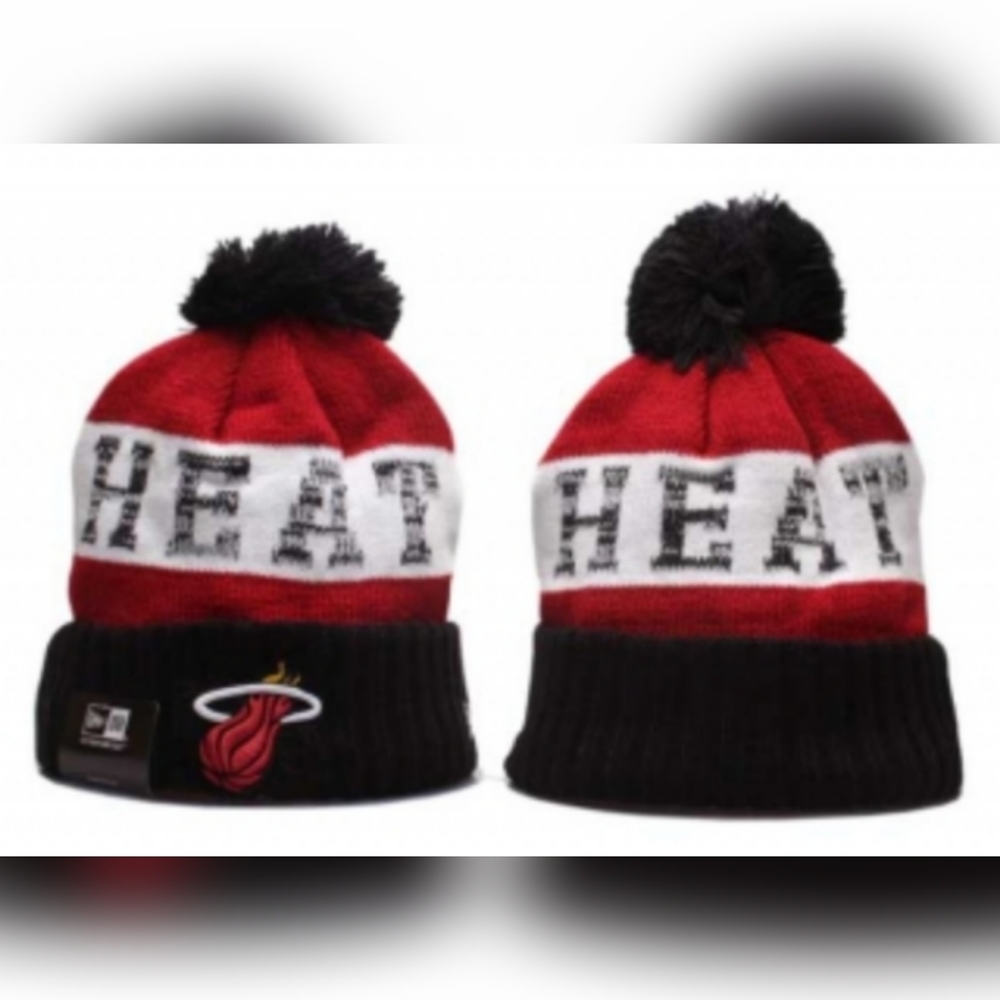 Miami Heat Winter Pom Knit Beanie